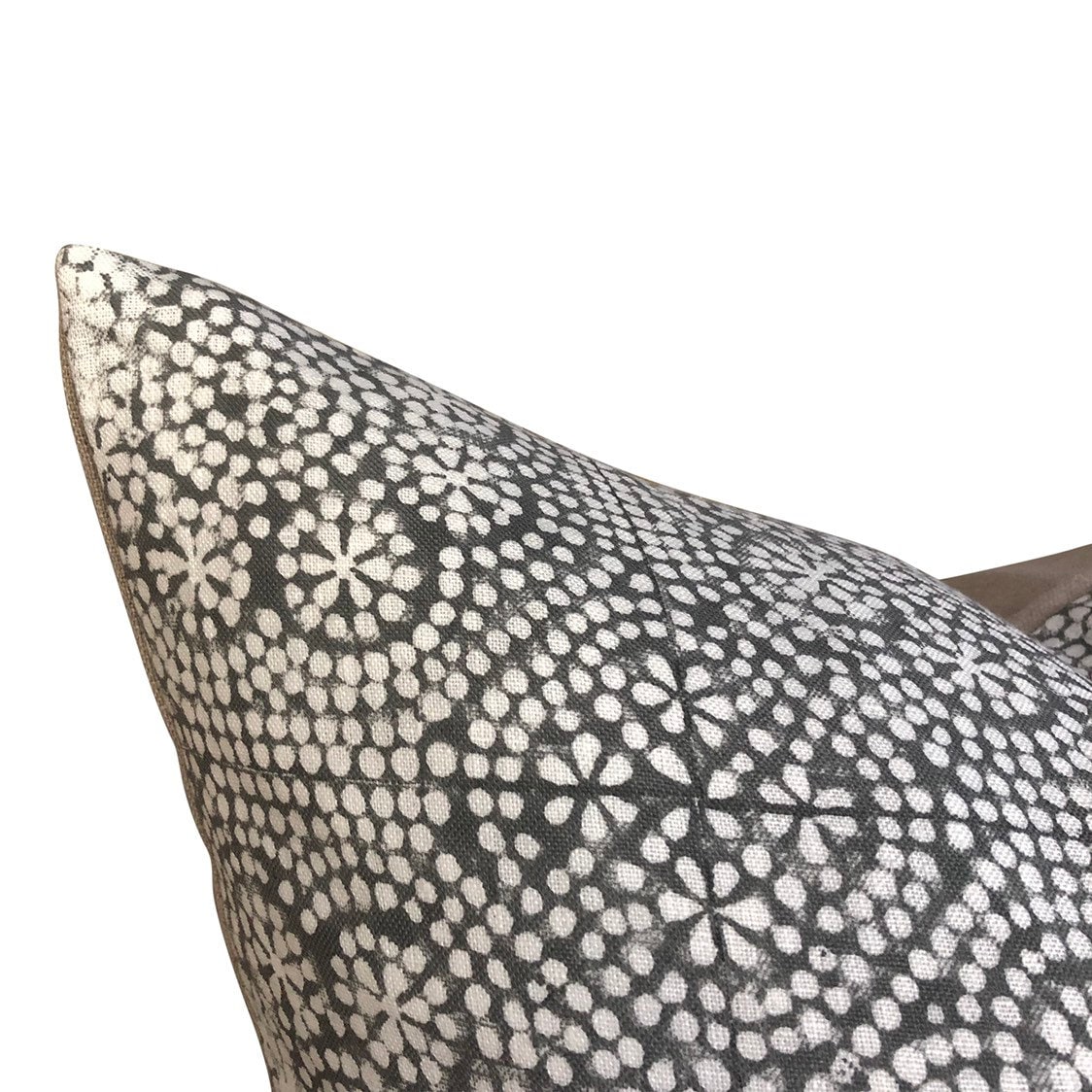 READY TO SHIP Designer Wisteria in Noir Linen Pillow Cover - Elegant Home Decor for Living Room, Bedroom & Sofa