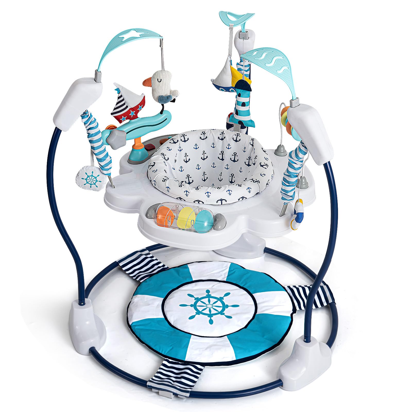 360° Rotating Baby Activity Jumper with Interactive Toys - Play Center for Infants 3-12 Months - Perfect for Early Learning & Motor Skill Development at Home or Daycare