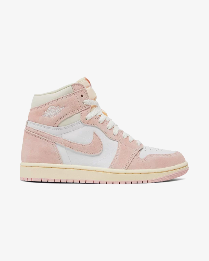 Nike Air Jordan 1 Retro High OG WMNS Washed Pink Basketball Shoes for Women - Stylish Sneakers for Streetwear, Casual Outfits & Sports Fashion