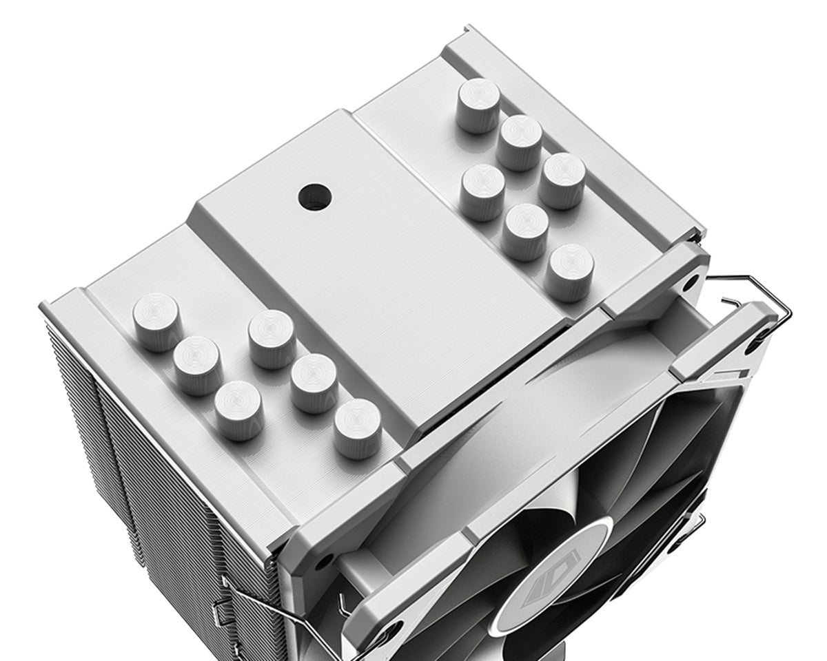 ID Cooling SE 226 XT ARGB CPU Air Cooler - 120mm Dual Tower Heatsink with Snow White Finish | Perfect for Gaming PC Builds & High-Performance Cooling