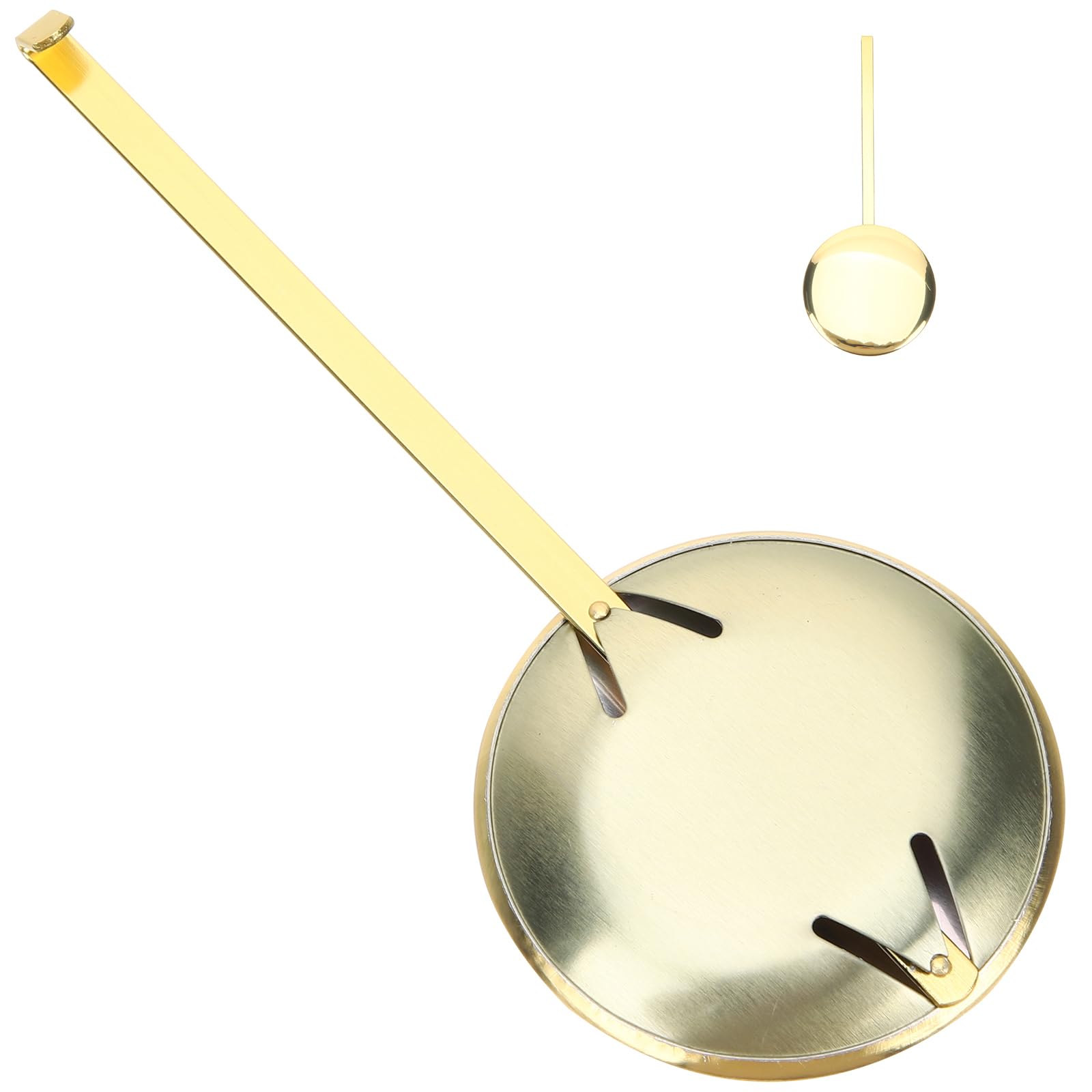NOLITOY Universal 2.36 Inch Metal Pendulum Replacement for Quartz Wall Clocks - Mechanical Clock Repair Part with Swing Movement | Perfect for Vintage, Antique & Decorative Wall Clock Restoration