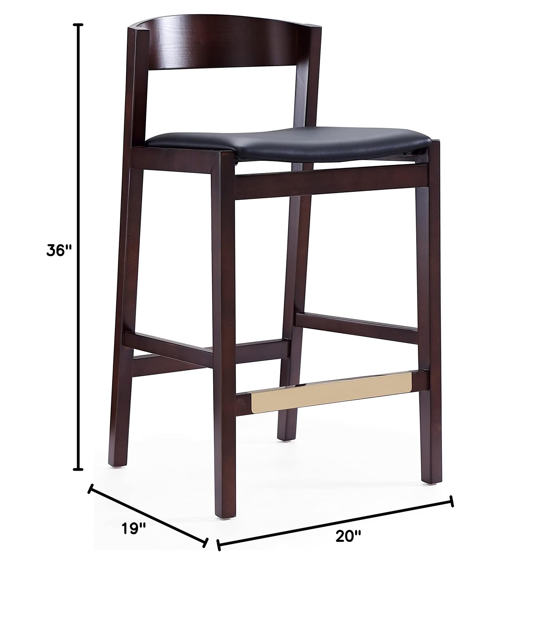 Premium Set of 2 Regis Velvet Dining Chairs - Modern Black Upholstered Side Chairs for Kitchen, Dining Room & Home Decor | Comfortable & Stylish Seating Solution for Dinner Parties & Family Gatherings