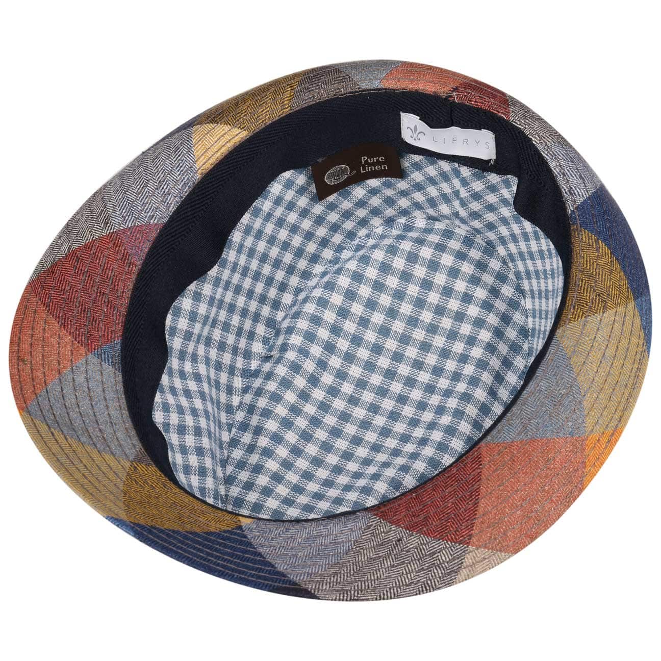 Payato Checks Trilby Linen Hat by Lierys - Stylish Summer Fedora for Men & Women | Perfect for Beach, Outdoor, and Casual Wear