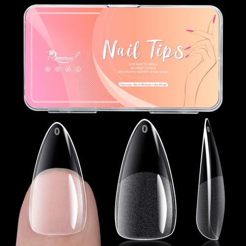 Medium Half Matte Almond Nail Tips