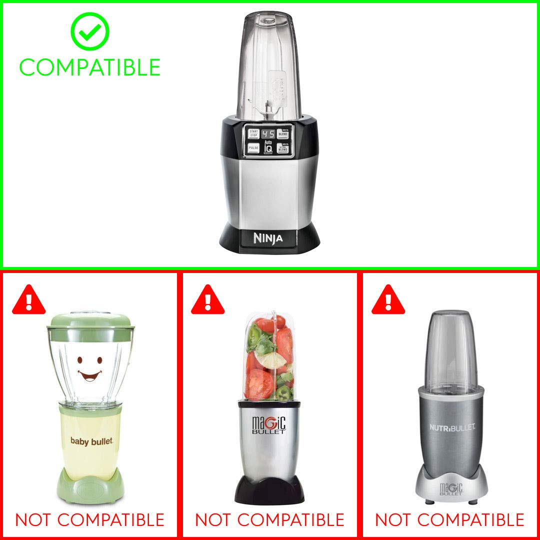 12 oz Cup with Spout Lid for Nutri Ninja Blender - BPA-Free Leak-Proof Travel Drinking Container for Smoothies, Protein Shakes & On-the-Go Beverages