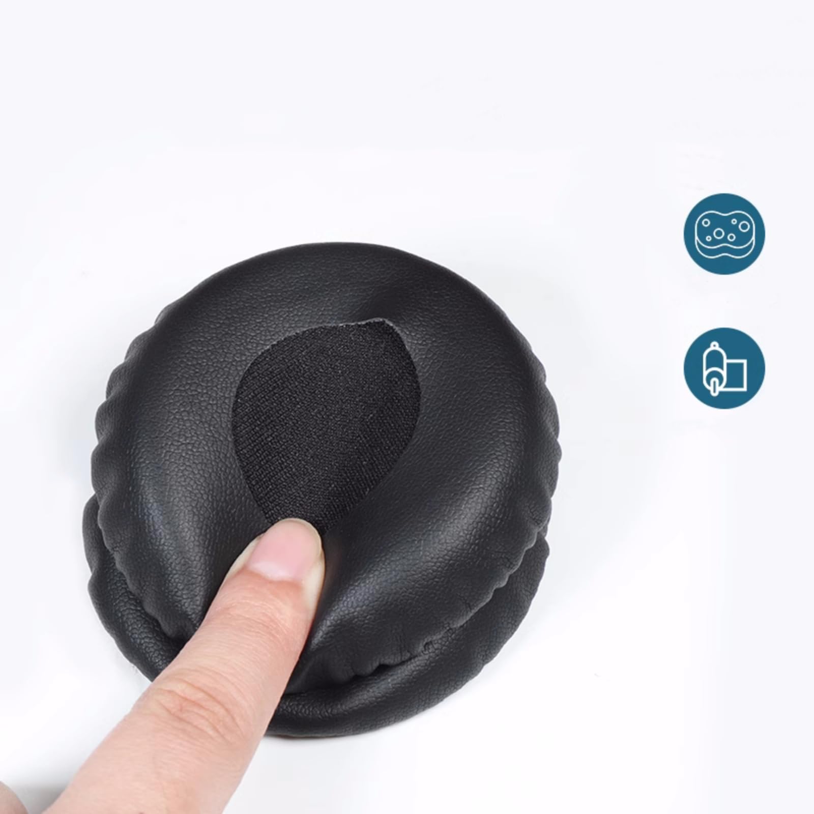 Replacement Earpads for Monster Beats by Dr.Dre Solo Wireless Headphones - Soft Ear Cushion Covers (Black) - Perfect for Gaming, Workouts & Travel