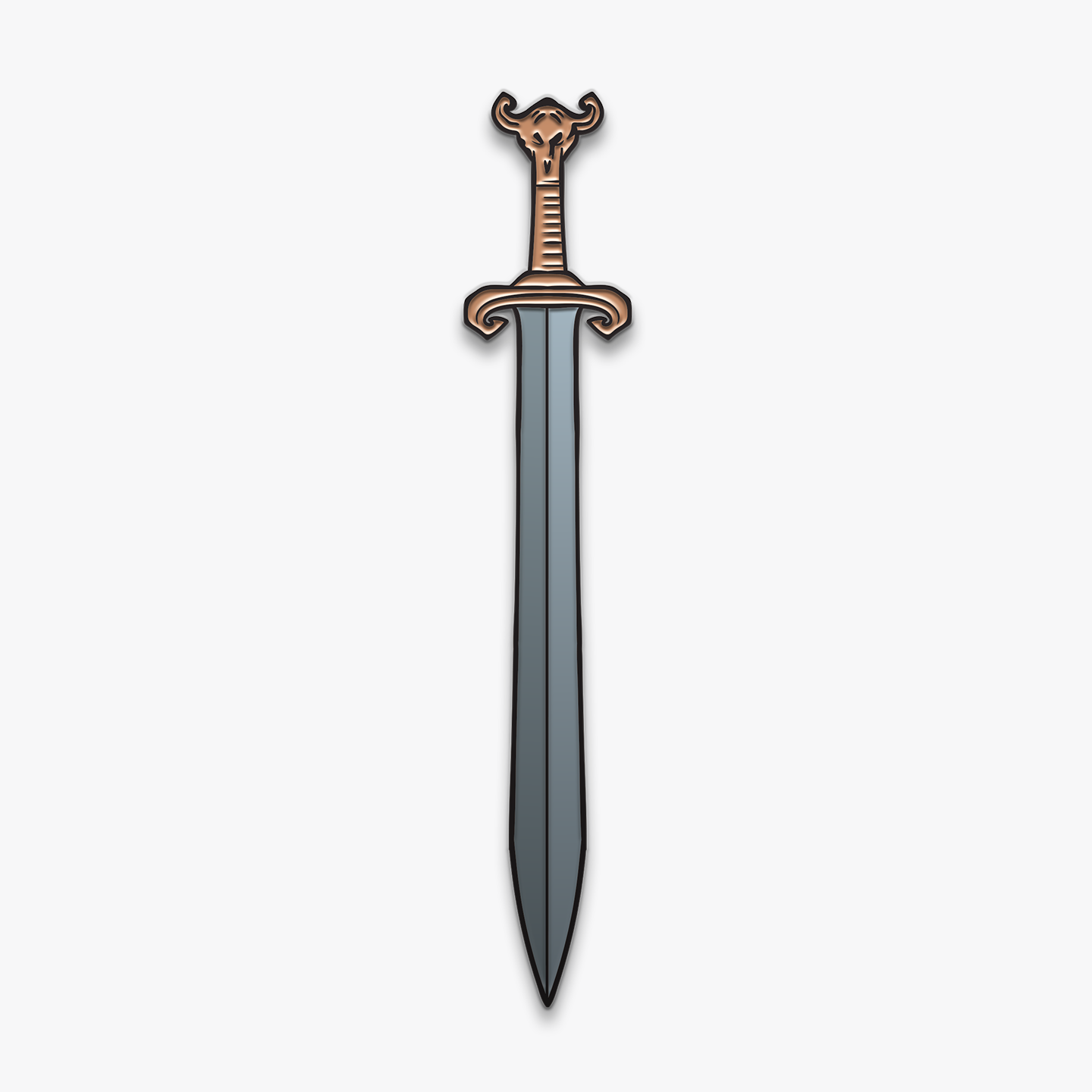 Frazetta Barbarian Sword Enamel Pin - Collectible Fantasy Art Badge for Backpacks, Jackets & Cosplay