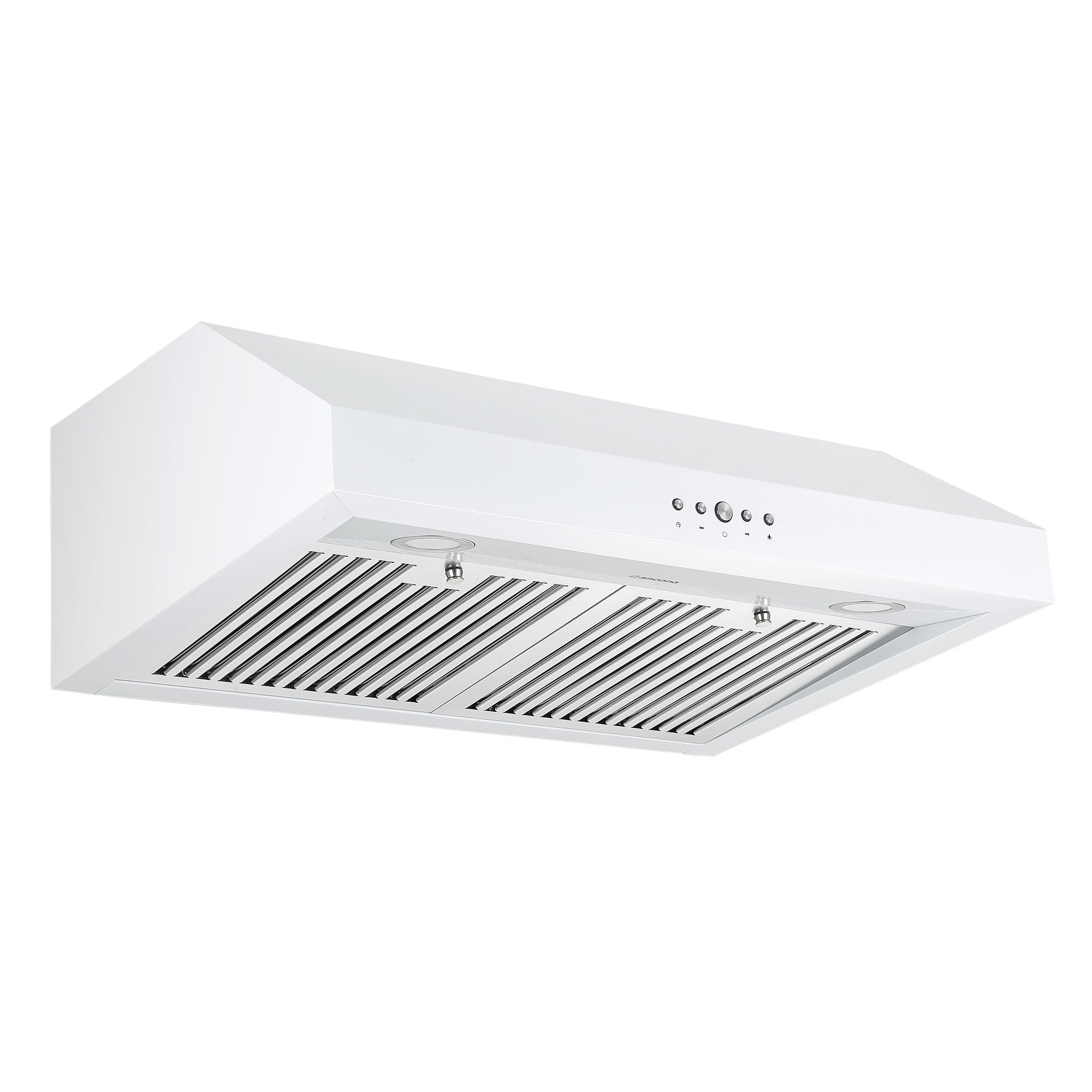 Ancona 30 Inch Ducted Under Cabinet Range Hood in White - Powerful Kitchen Ventilation for Smoke & Odor Removal - Perfect for Home Cooking, Baking & Grilling