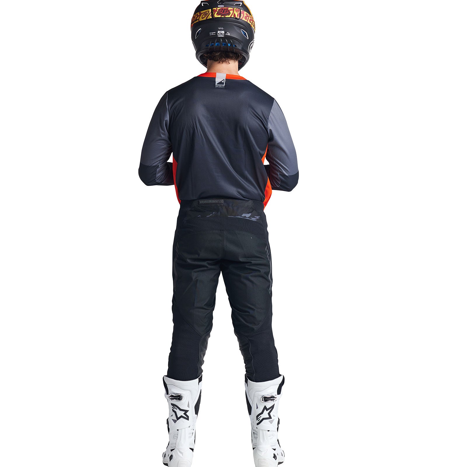 Scout GP Jersey Recon Neon Orange & Gray - Durable Motocross Jersey for Off-Road Racing & Trail Riding - Perfect for MX, ATV & Dirt Bike Enthusiasts