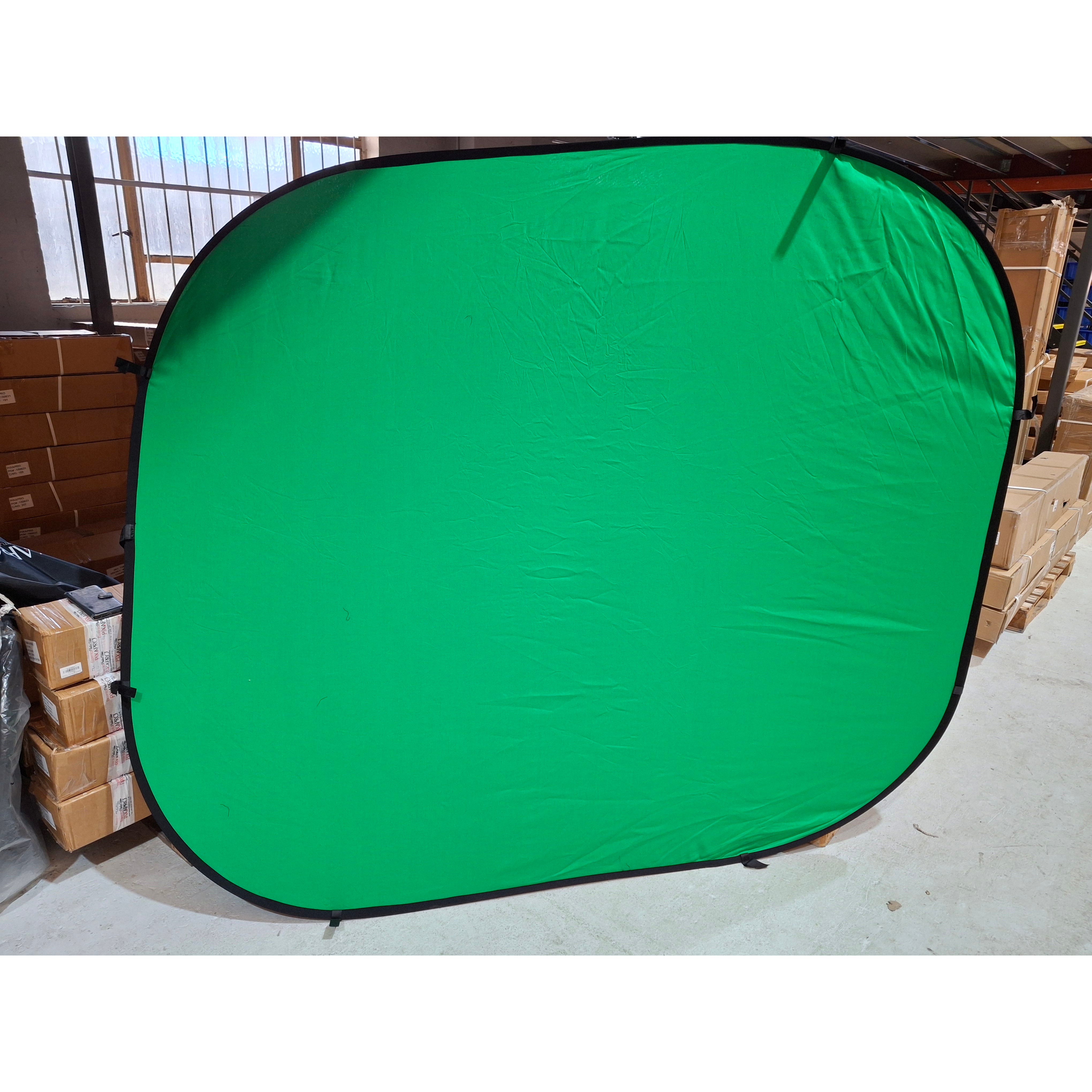 2x2.3m Dual Side Collapsible Background Board - Blue/Green Photography Backdrop for Studio, YouTube Videos & Product Shoots - Portable & Reversible