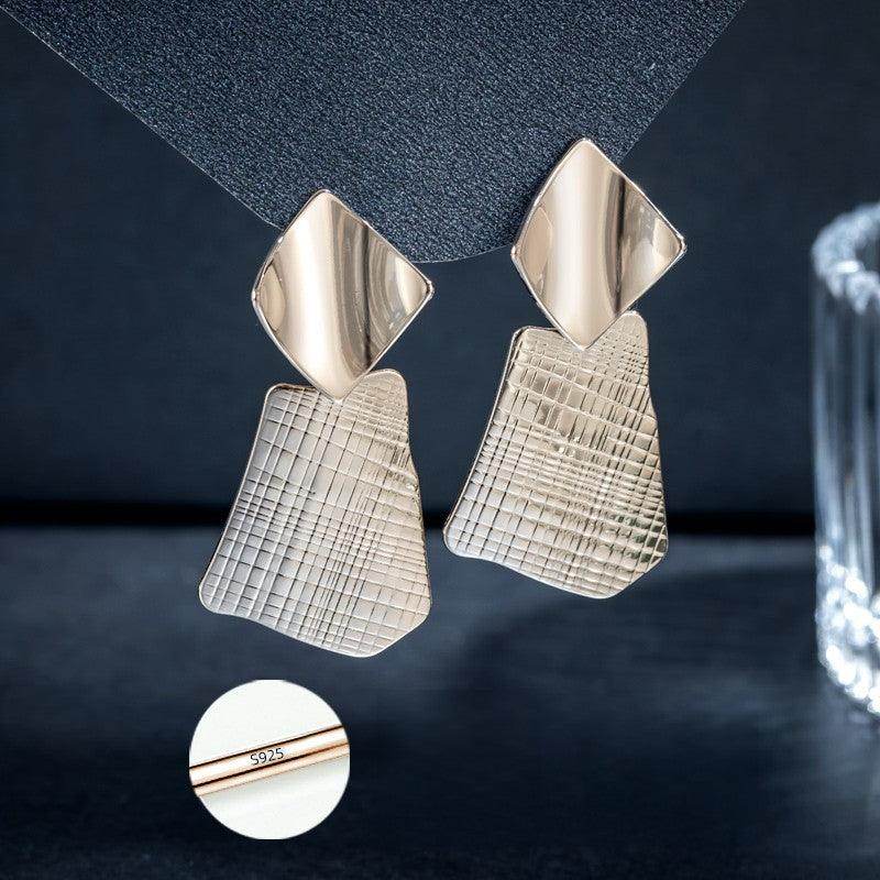 Geometric Metal Drop Earrings - Unique Handmade Dangle Earrings for Women | Perfect for Parties, Weddings & Everyday Wear