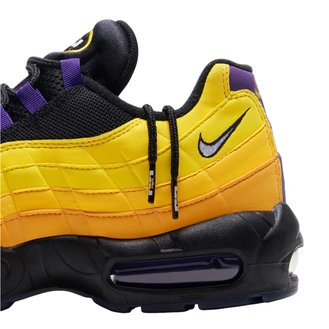 Nike Air Max 95 LeBron James Lakers Edition - Black, White & Court Purple Basketball Shoes for Men | Perfect for NBA Games, Streetwear & Sneaker Collectors