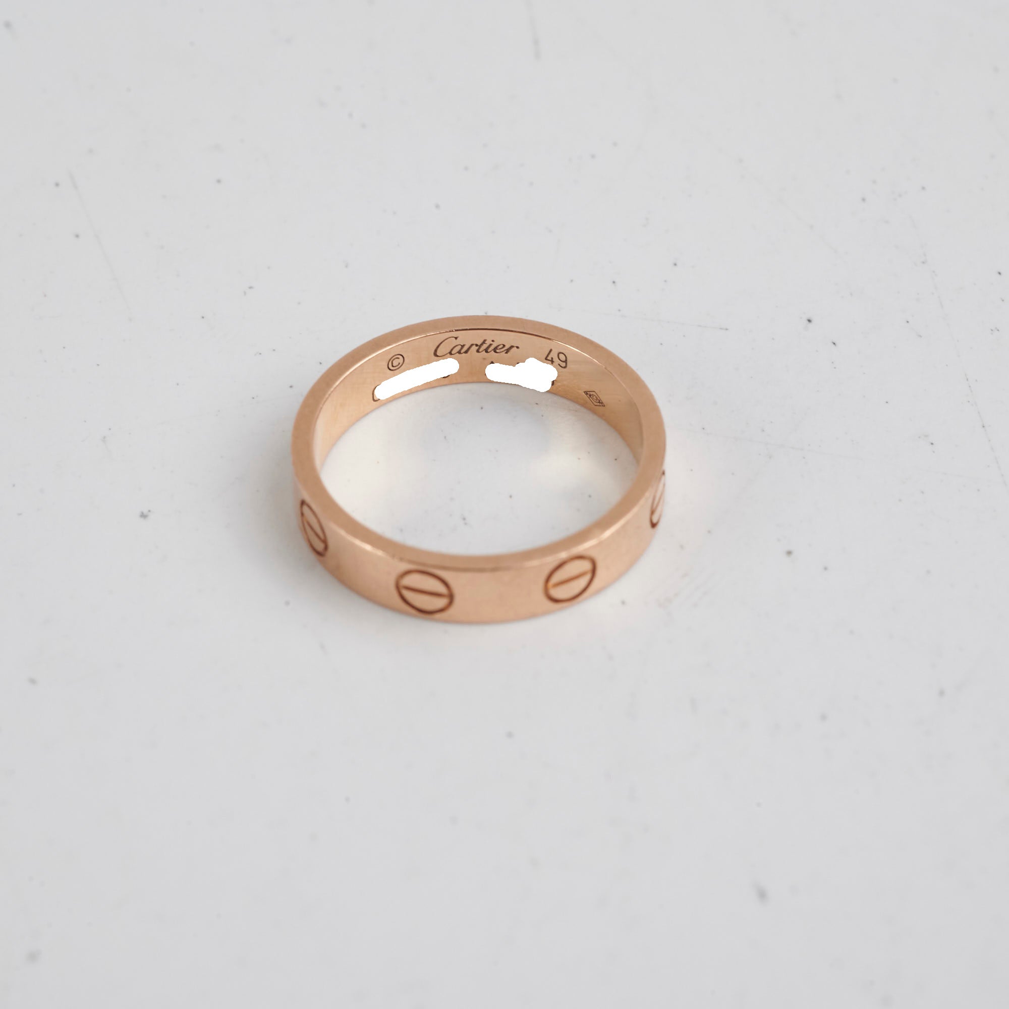 Cartier Love Ring Small Model 18K Pink Gold Size 49 - Luxury Wedding Band & Anniversary Gift for Women