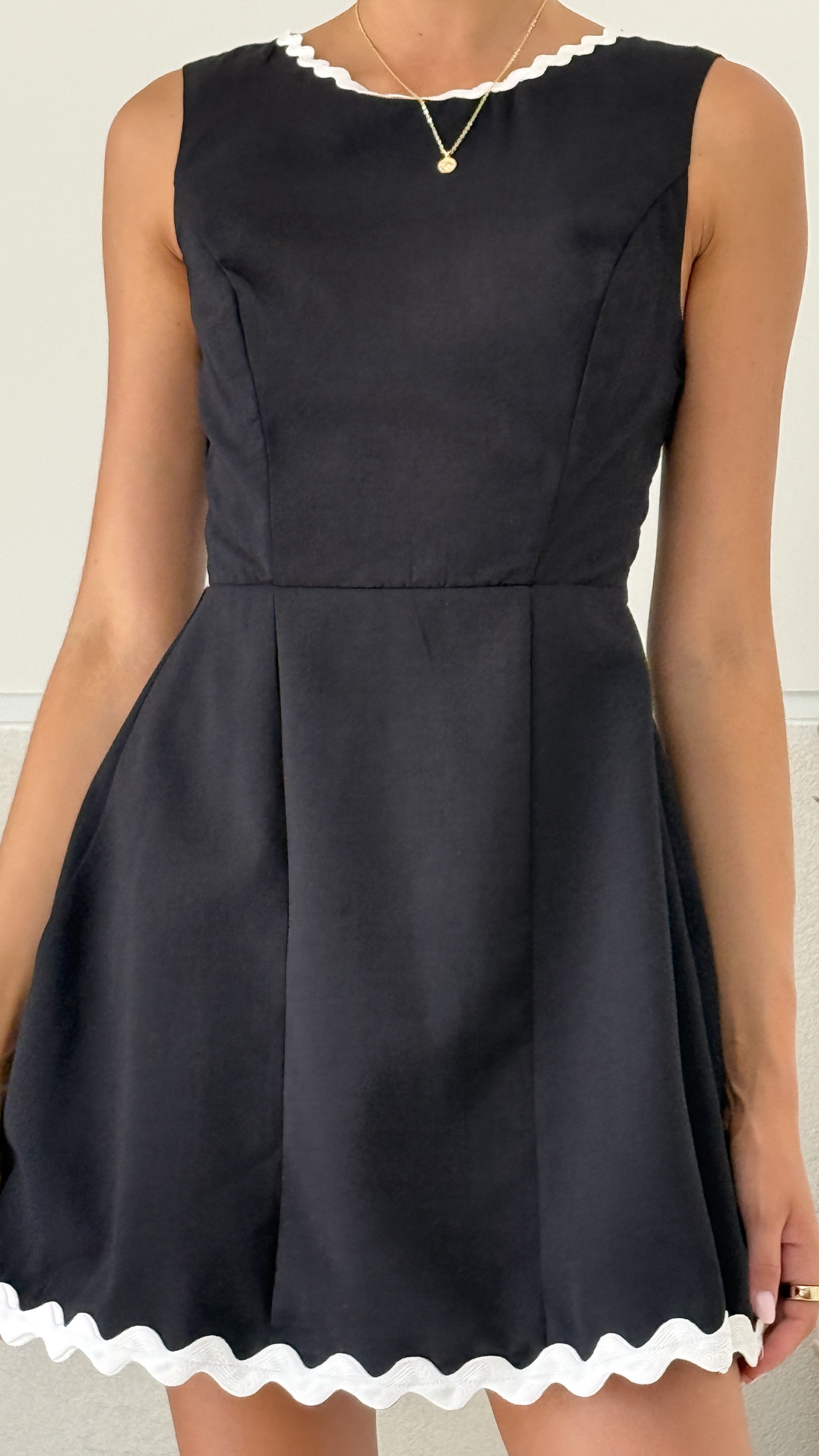Aceline Mini Dress for Women - Black & White Colors | Casual & Party Wear | Perfect for Summer Outfits & Night Out