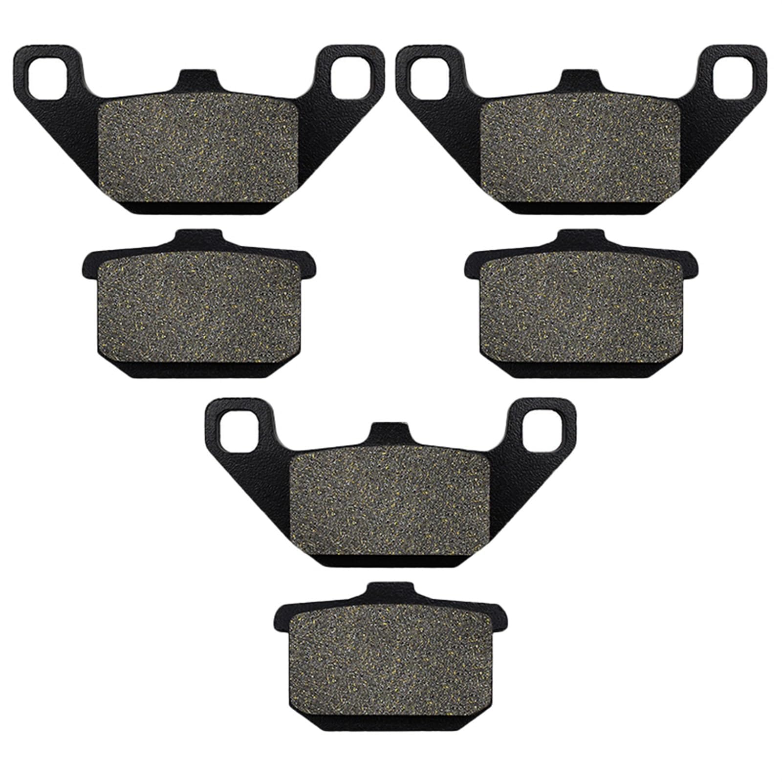 High-Performance Motorcycle Brake Pads - Front & Rear Brake Pads for Kawasaki Ninja ZX600 ZX750 ZX900 ZX1000 ZX1100 (1983-1987 Models) - 3 Pairs Set - Perfect for Street Racing & Daily Commuting