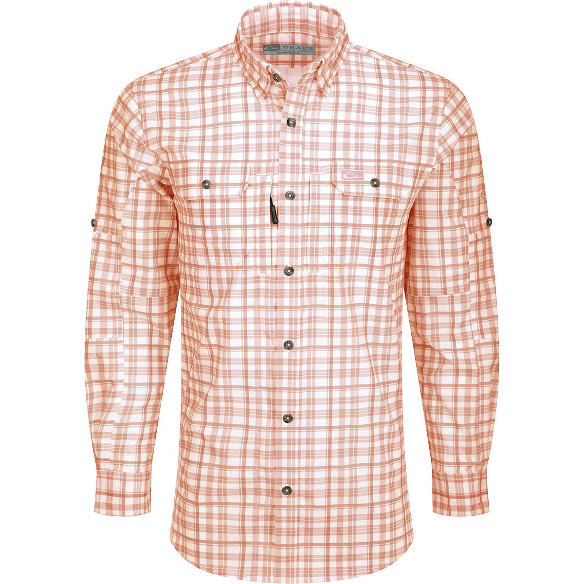 Hunter Creek Long Sleeve Plaid Shirt - Classic Window Pane Checkered Button Down for Men - Perfect for Casual Outings, Outdoor Adventures & Office Wear