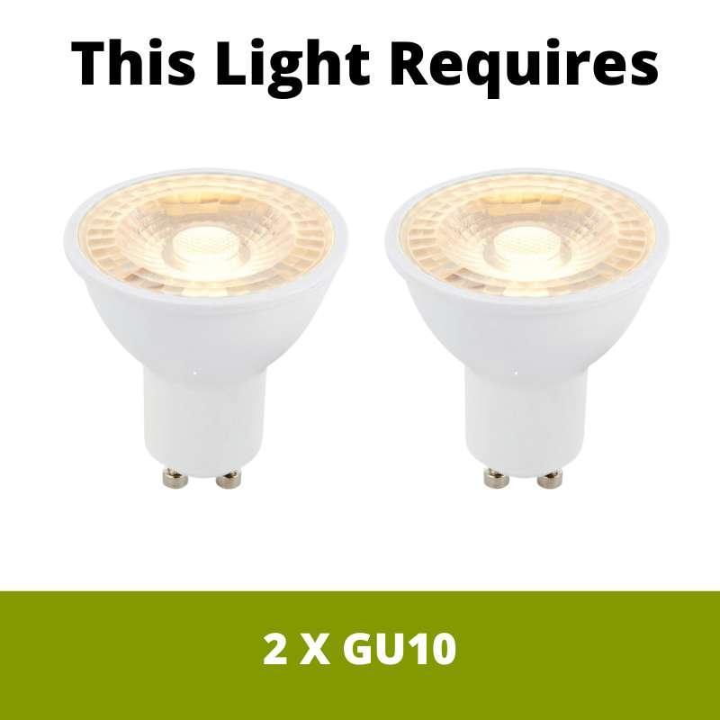 Coastal LED Outdoor Wall Sconce - 2 Light Up/Down Black Exterior Lighting for Patio, Garden & Porch - Weatherproof & Energy Efficient
