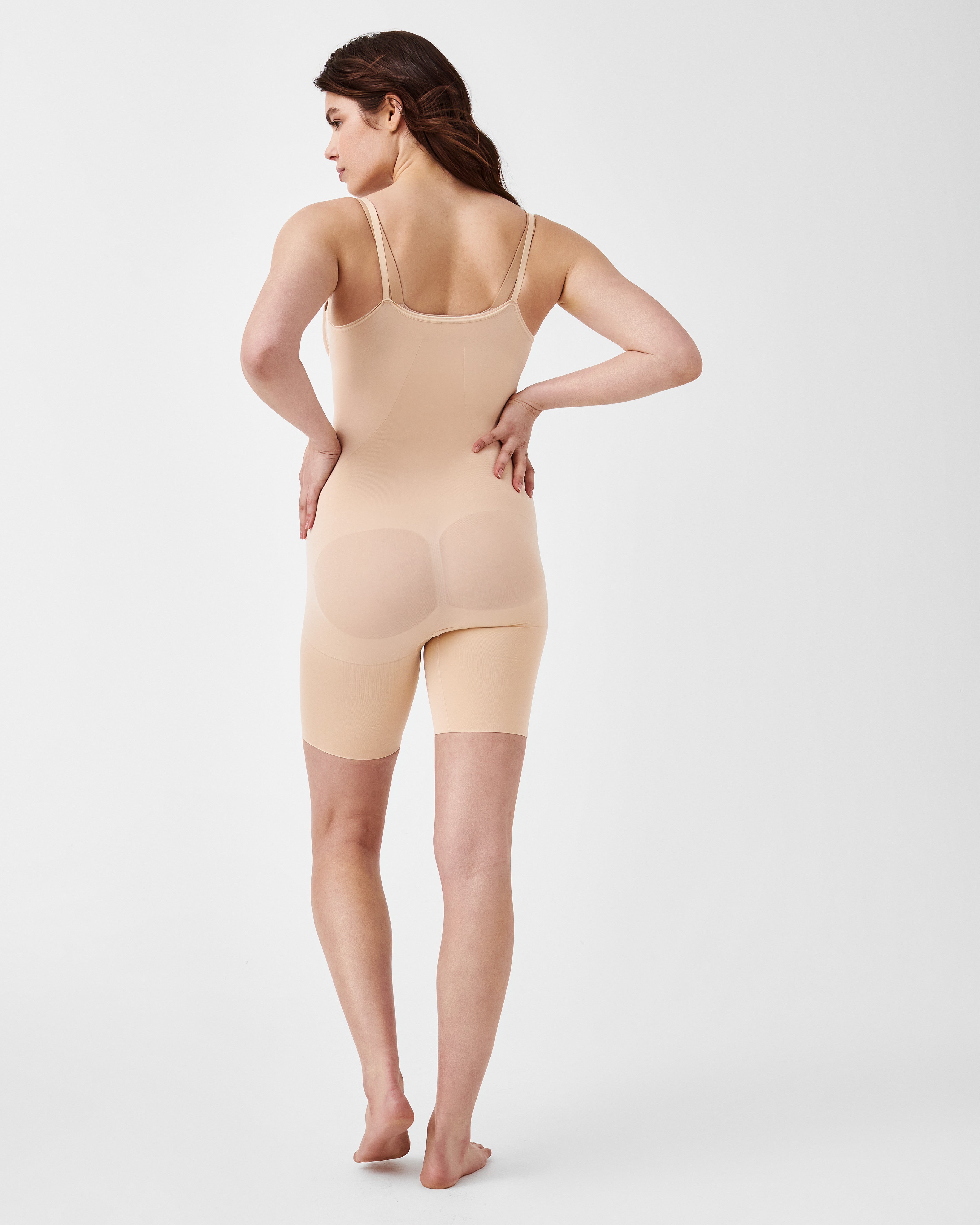 SPANX Sculpt™ Seamless Power Open Bust Mid Thigh Bodysuit - Shapewear for Women, Tummy Control & Slimming Underwear - Perfect for Dresses, Workwear & Special Occasions
