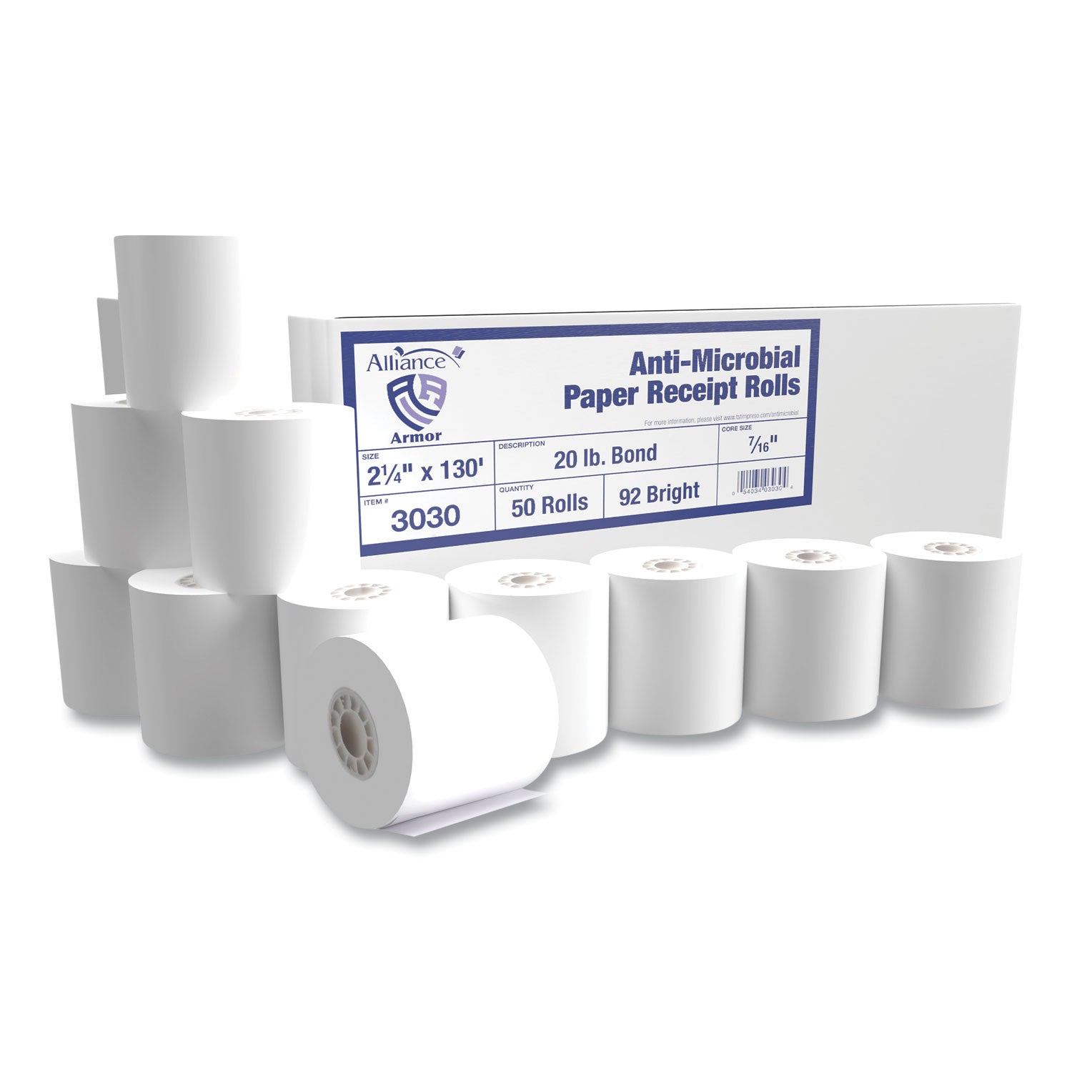 Antimicrobial Receipt Roll Paper - 2.25