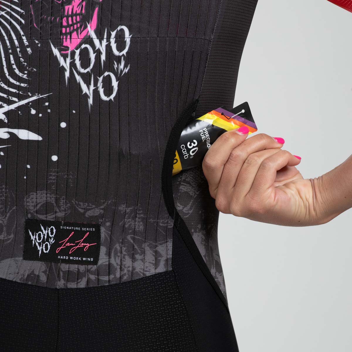 Women's Ultra Tri P1 Racesuit - High Performance Dark Side Triathlon Suit for Competitive Swimming, Cycling & Running