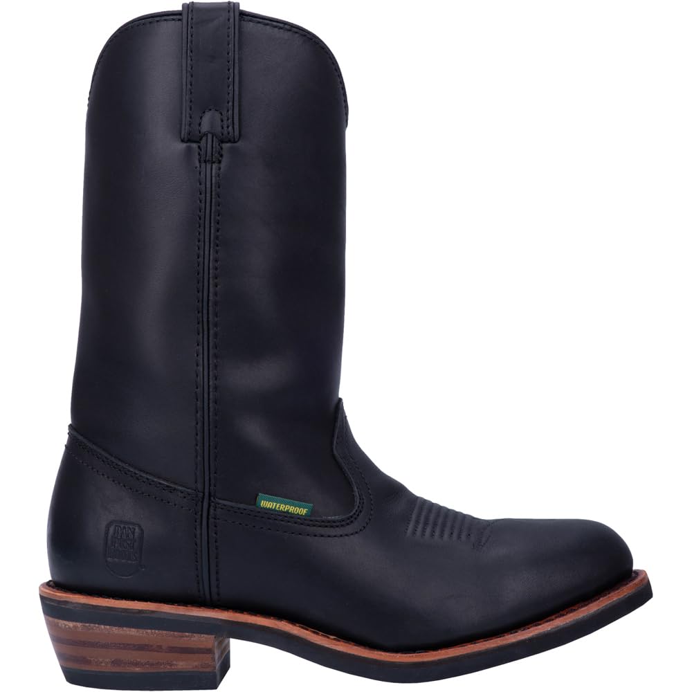Dan Post Men's Albuquerque Waterproof Work Safety Shoes - Black Leather Steel Toe Boots for Construction, Hiking & Outdoor Work