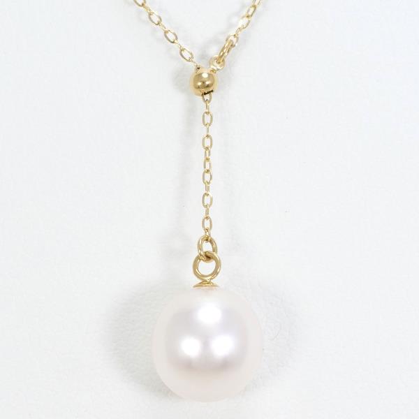 18K Yellow Gold Pearl Necklace for Women - Elegant Pearl Jewelry Gift for Wedding, Anniversary & Special Occasions