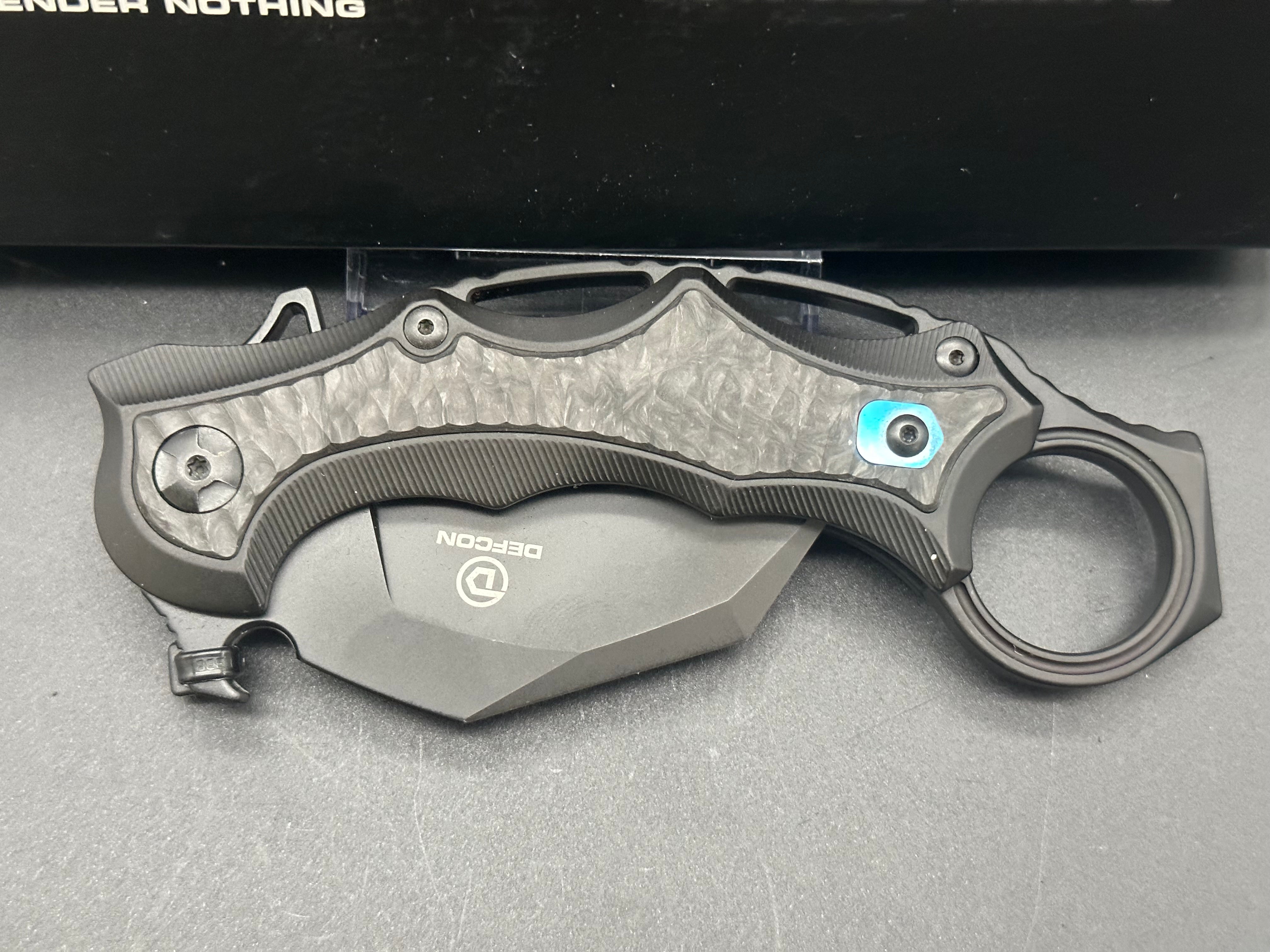 Defcon Raptor Jungle Karambit Knife - Tactical Survival Blade for Outdoor Camping, Hunting & Self Defense