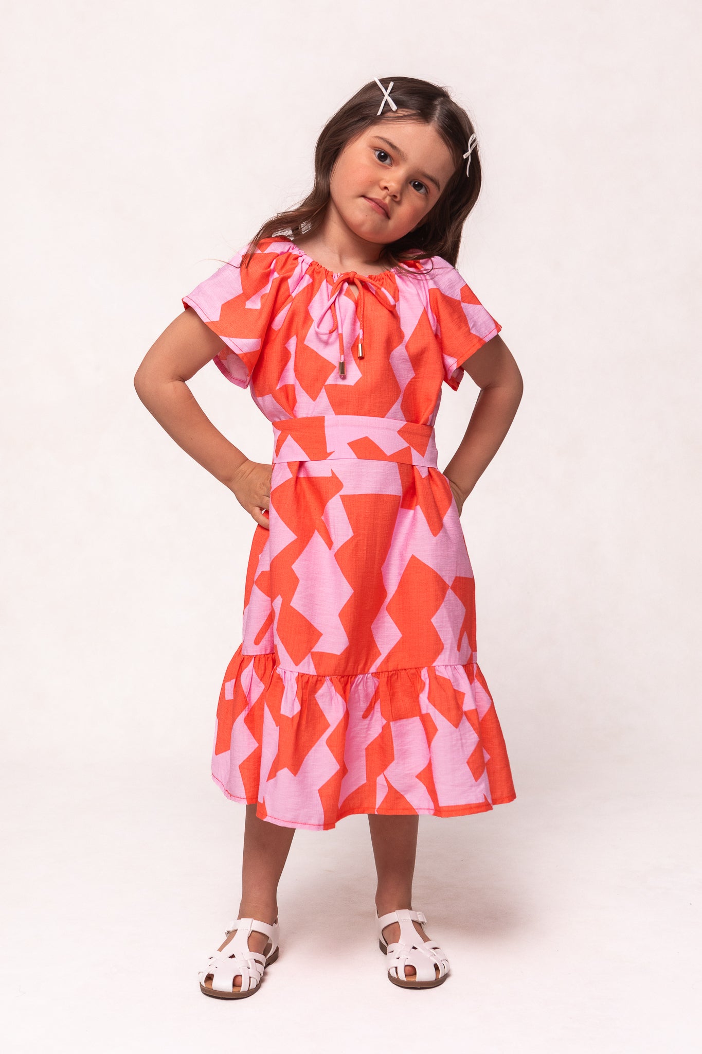 Mini Haven Geometric Print Dress - Stylish & Comfortable Women's Fashion for Casual Outings & Summer Parties