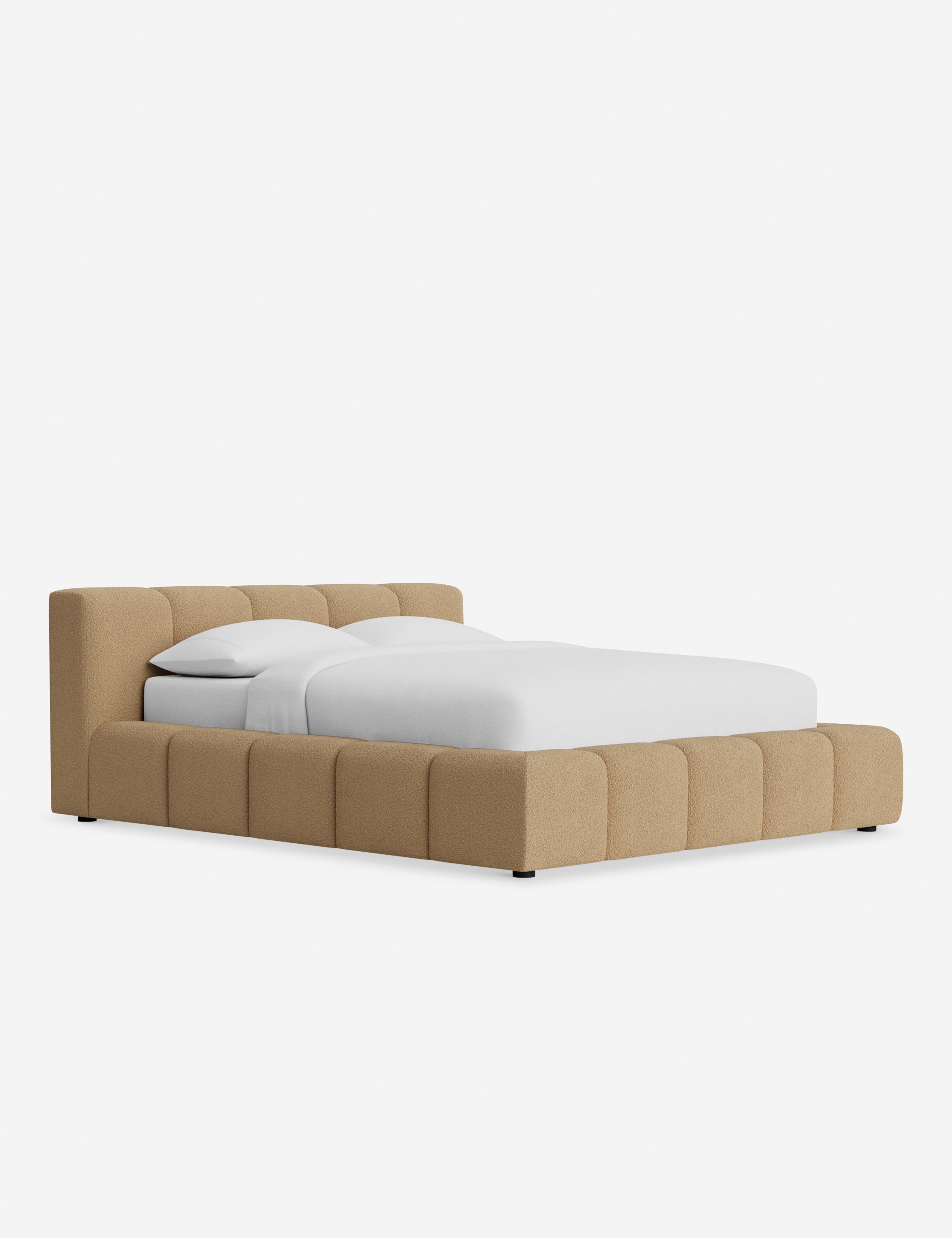 Cambry Platform Bed Frame - Modern Minimalist Wooden Bed with Headboard - Perfect for Bedroom, Guest Room & Small Spaces