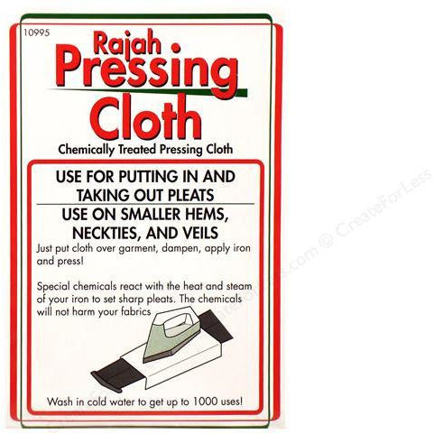 Rajah Pressing Cloth for Quilting & Sewing - Premium 100% Cotton Ironing Fabric (14