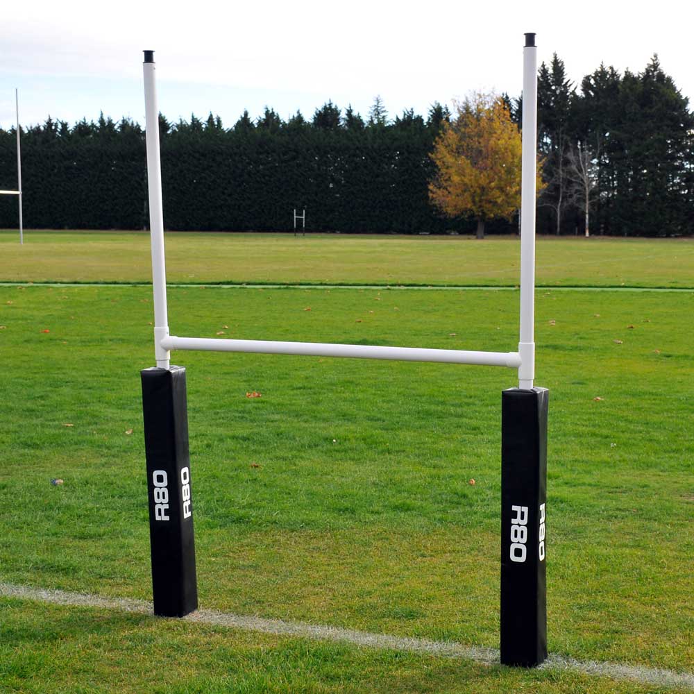 R80 Junior Portable Rugby Goal Posts - Lightweight & Adjustable for Kids & Youth Training - Perfect for Backyard, School, and Club Practice
