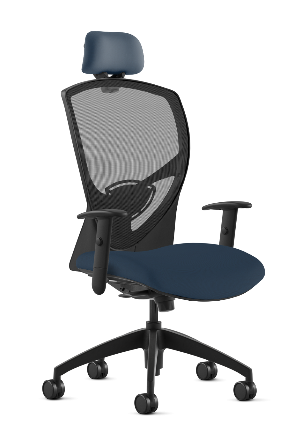 9 to 5 Theory 2180 High Back Ergonomic Office Chair with Adjustable Headrest & Seat Slider - Comfortable Task Chair for Long Hours Computer Work, Home Office & Gaming Setup