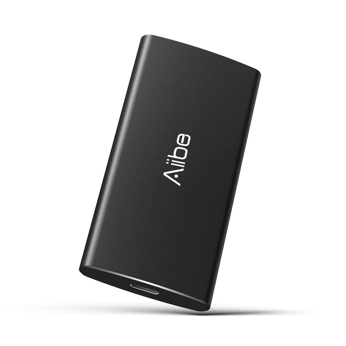 Aiibe 1TB External SSD Portable Solid State Drive - High-Speed 500MB/s USB 3.1 & USB-C - Compatible with PC, Laptop, Mac, Xbox One, PS4 - Black - Perfect for Gaming, Work & Travel Storage