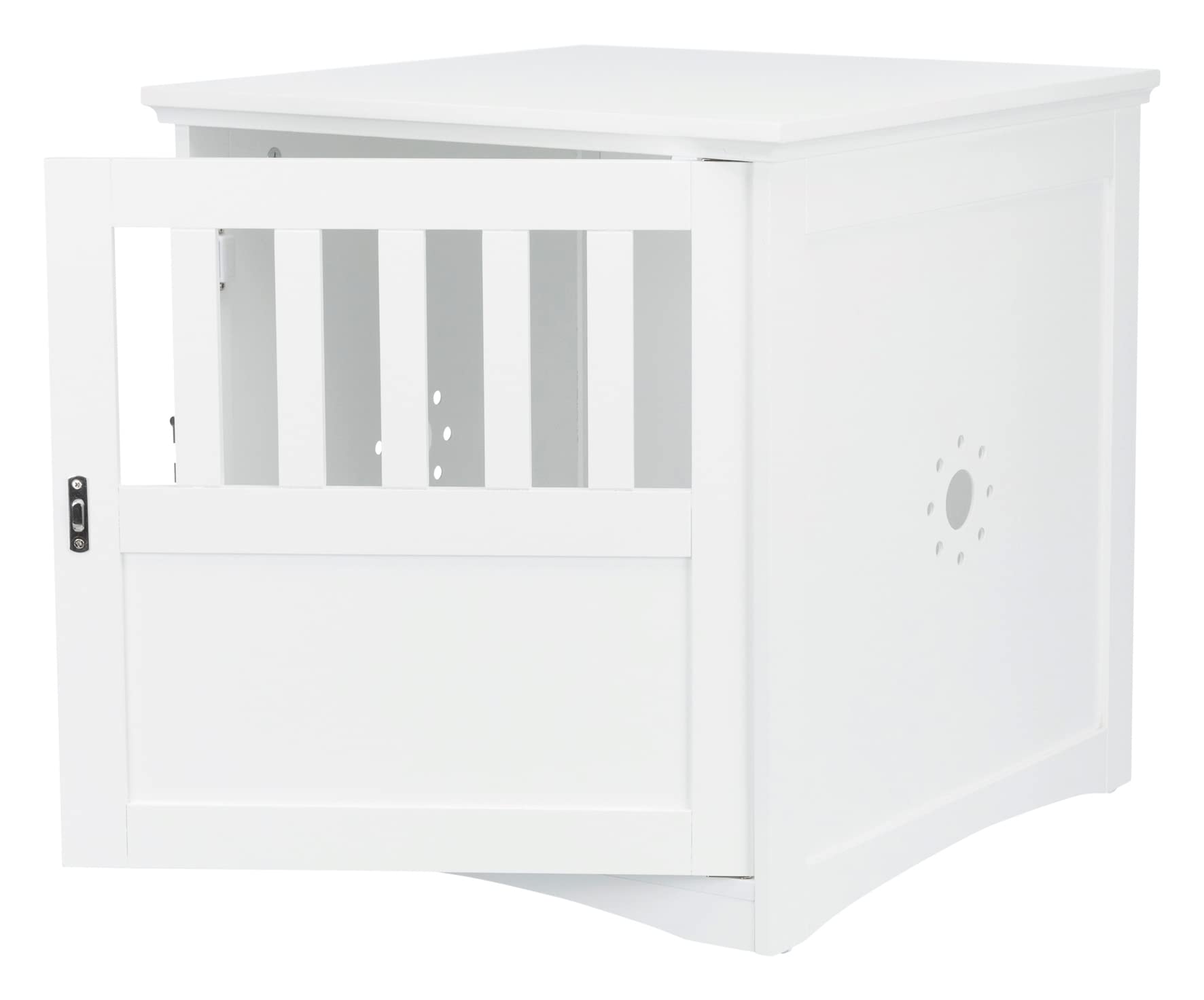 TRIXIE Pet Home End Table for Dogs & Cats - Indoor Side Table with Storage, White - Perfect for Living Room, Bedroom & Small Spaces