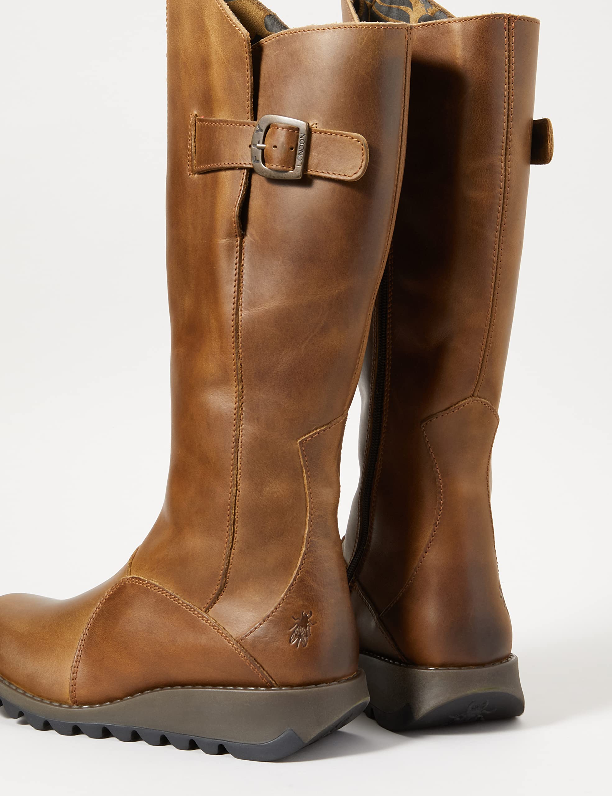 Fly London Women's Mes 2 Buckle Ankle Boots - Stylish & Comfortable Leather Booties for Women | Perfect for Casual Outfits, Work & Night Out