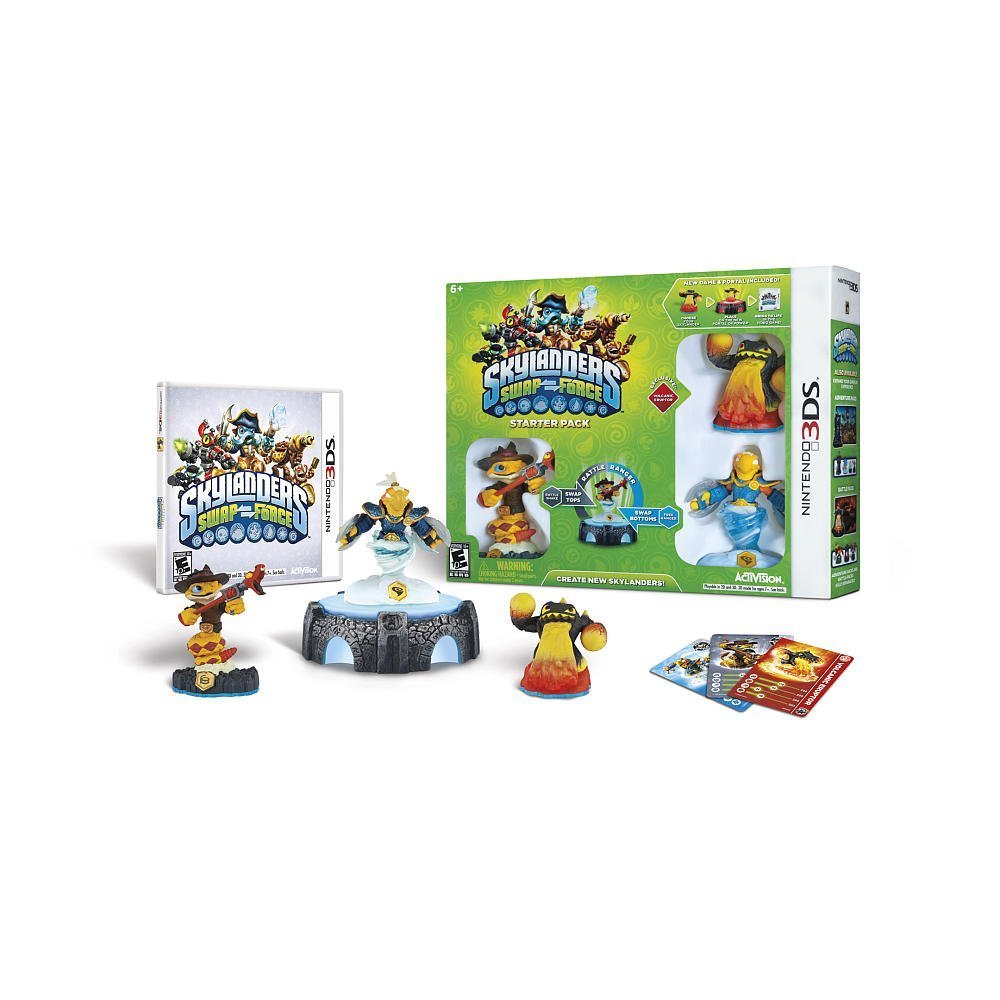 Skylanders SWAP Force Starter Pack for Nintendo 3DS - Interactive Video Game with Swapable Action Figures | Perfect for Kids Gaming, Family Fun & Collector's Display