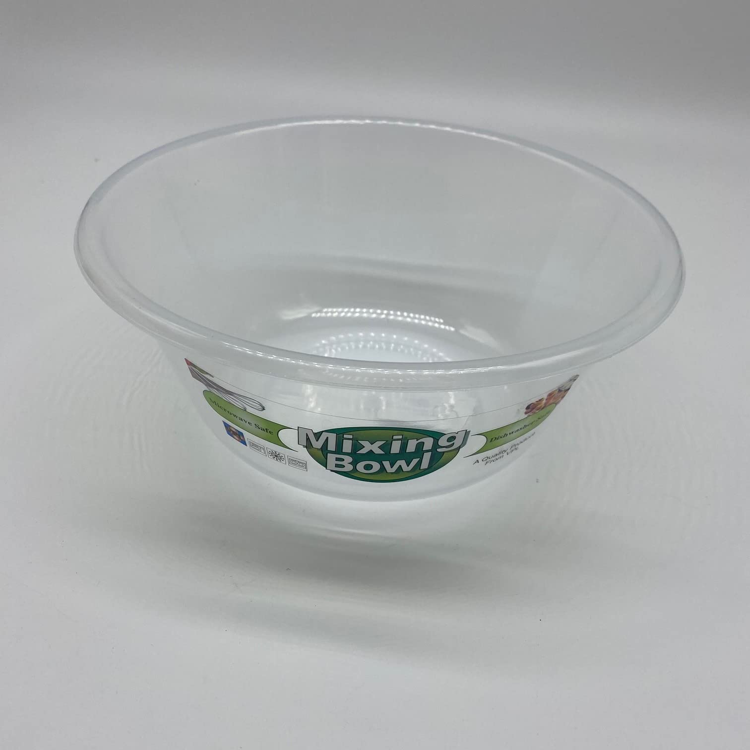 4-Piece Clear Plastic Mixing Bowls Set for Baking, Cooking, Salad Prep & Serving – Durable Kitchen Essentials for Home Chefs & Meal Prep