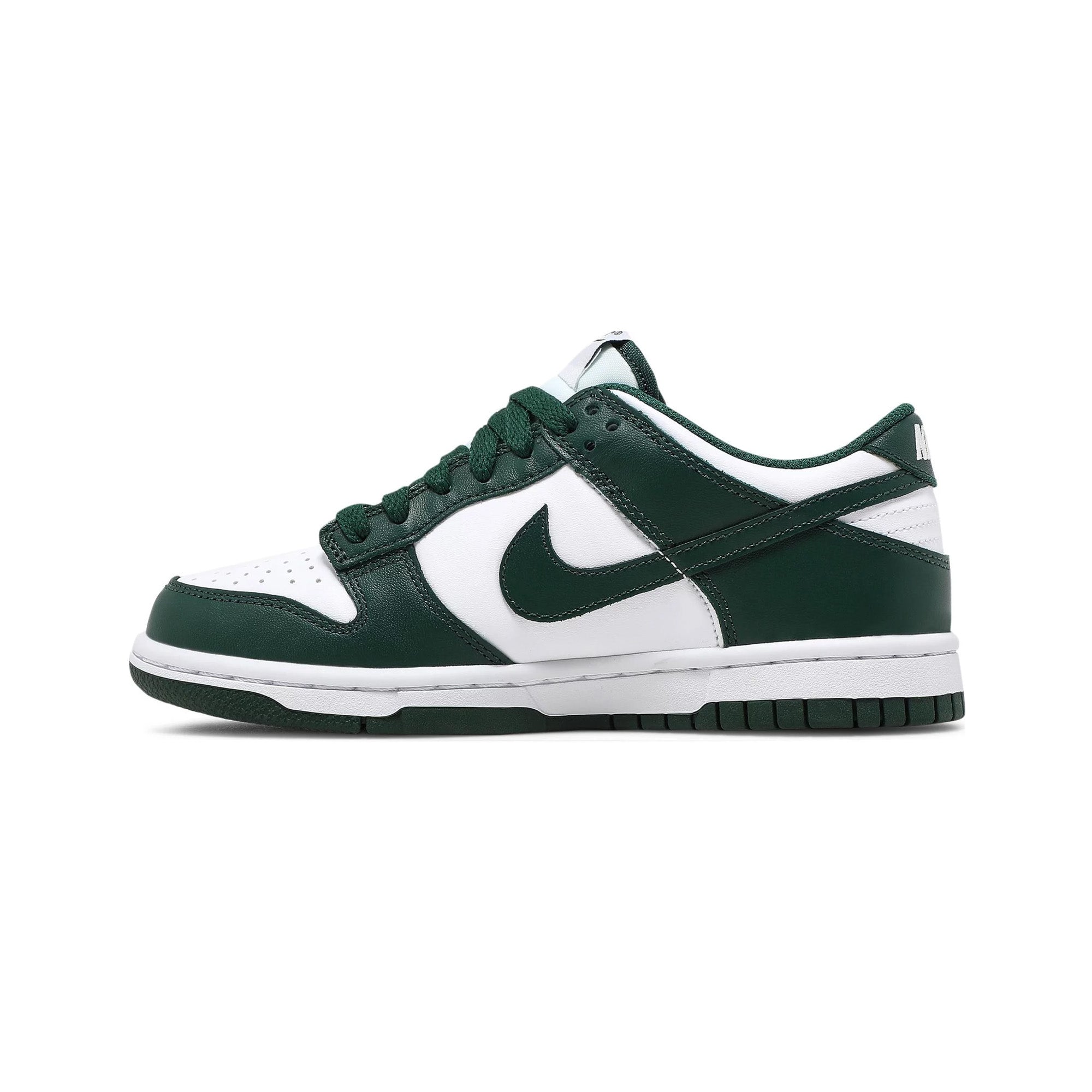 Nike Dunk Low 'Michigan State' GS Sneakers (2021) - Women's Basketball Shoes for Casual Wear & Street Style