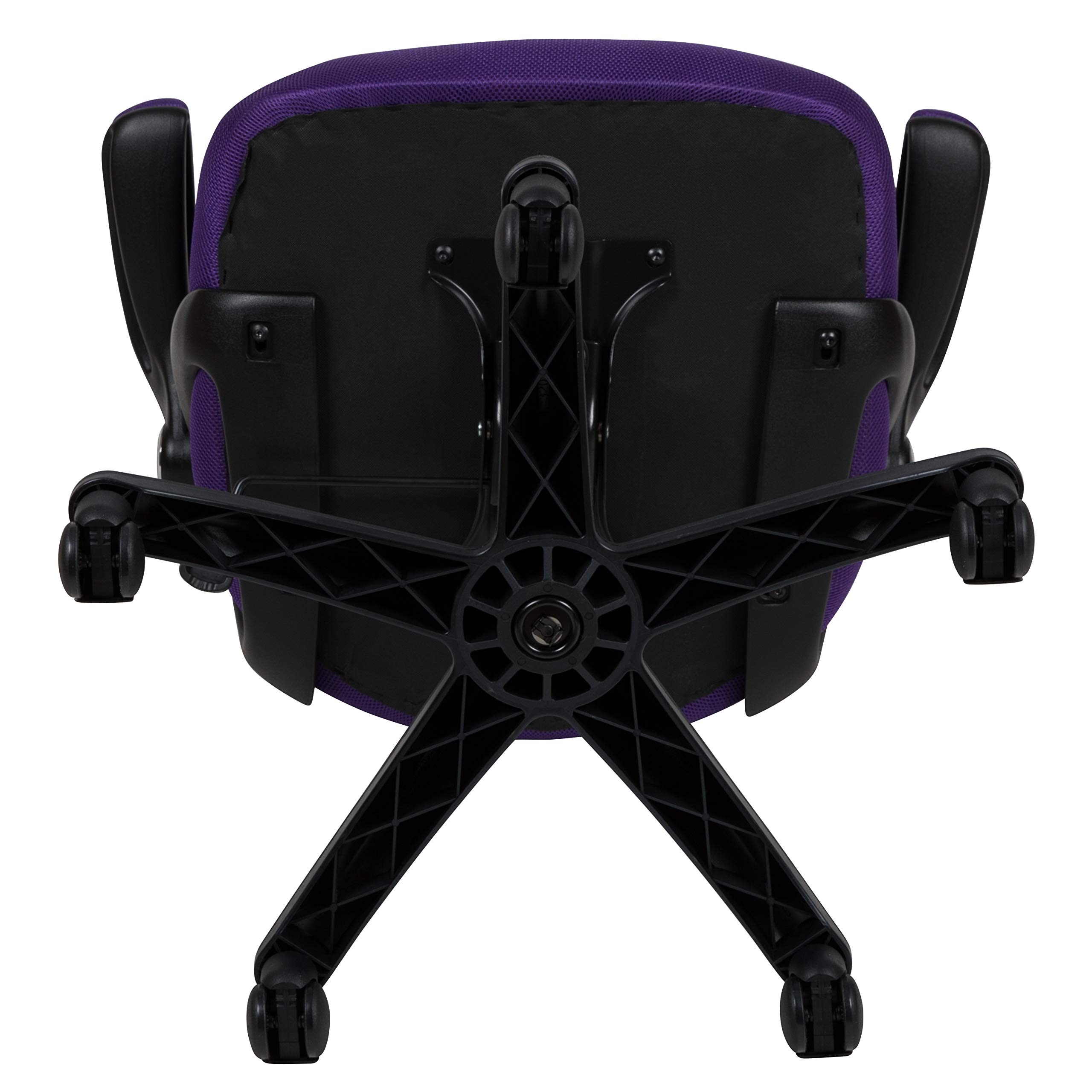 Ergonomic High Back Purple Mesh Office Chair with Black Frame & Flip-Up Arms - Perfect for Home Office, Gaming & Workspace Comfort