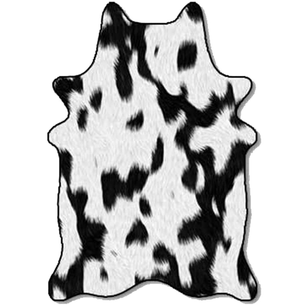 Cow Print Area Rugs 2.6'x5.2' - Non-Slip Animal Print Carpets for Bedroom, Living Room, Kitchen - Soft Indoor Outdoor Runner Rug with Non-Shedding Design - Perfect for Home Office Decor, Bedside Floor Mats & High Traffic Areas