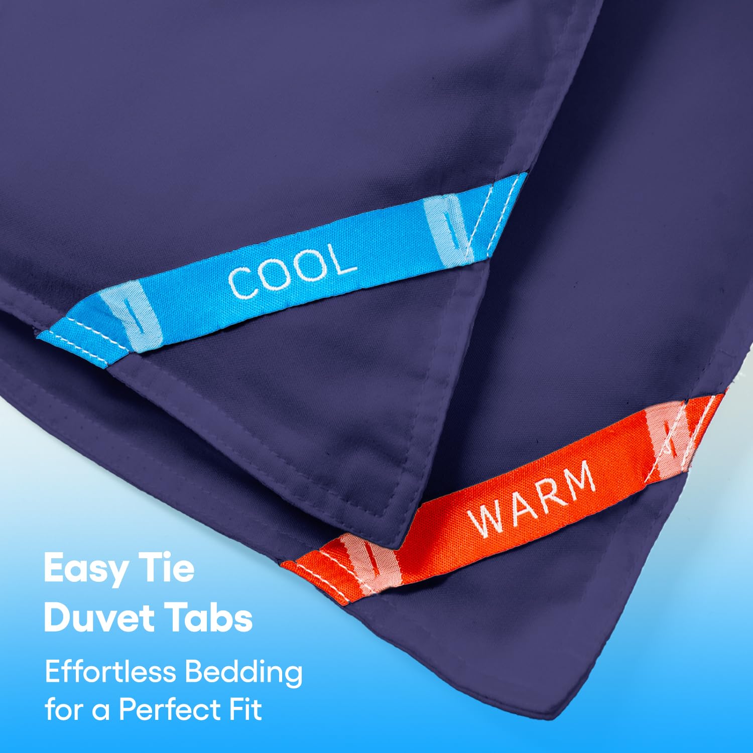 SöMN Kömforte Microfiber Dual Zone Comforter - His & Hers Temperature Control Blanket for Couples | Cool & Warm Two-Sided Comforter | Hypoallergenic Alternative Down Duvet Insert | Perfect Wedding Gift (Navy Blue, Queen Size) | Ideal for Bedroom, Guest Room & Couples Retreat