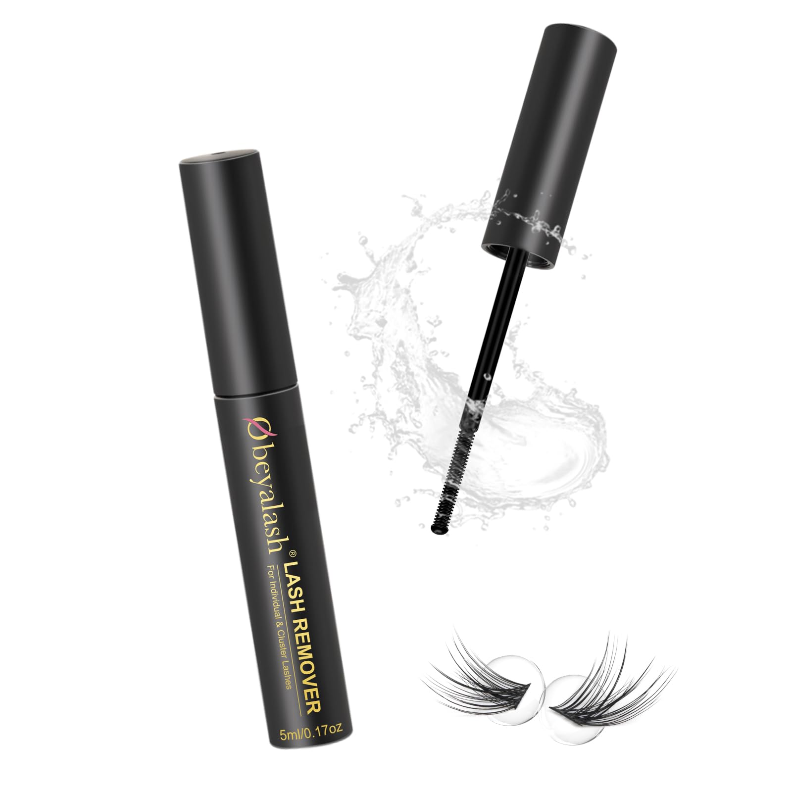 Obeyalash Eyelash Extension Remover - Fast Acting Lash Glue & Adhesive Remover for Cluster & Individual Lashes | Safe & Gentle for Professional & Home Use