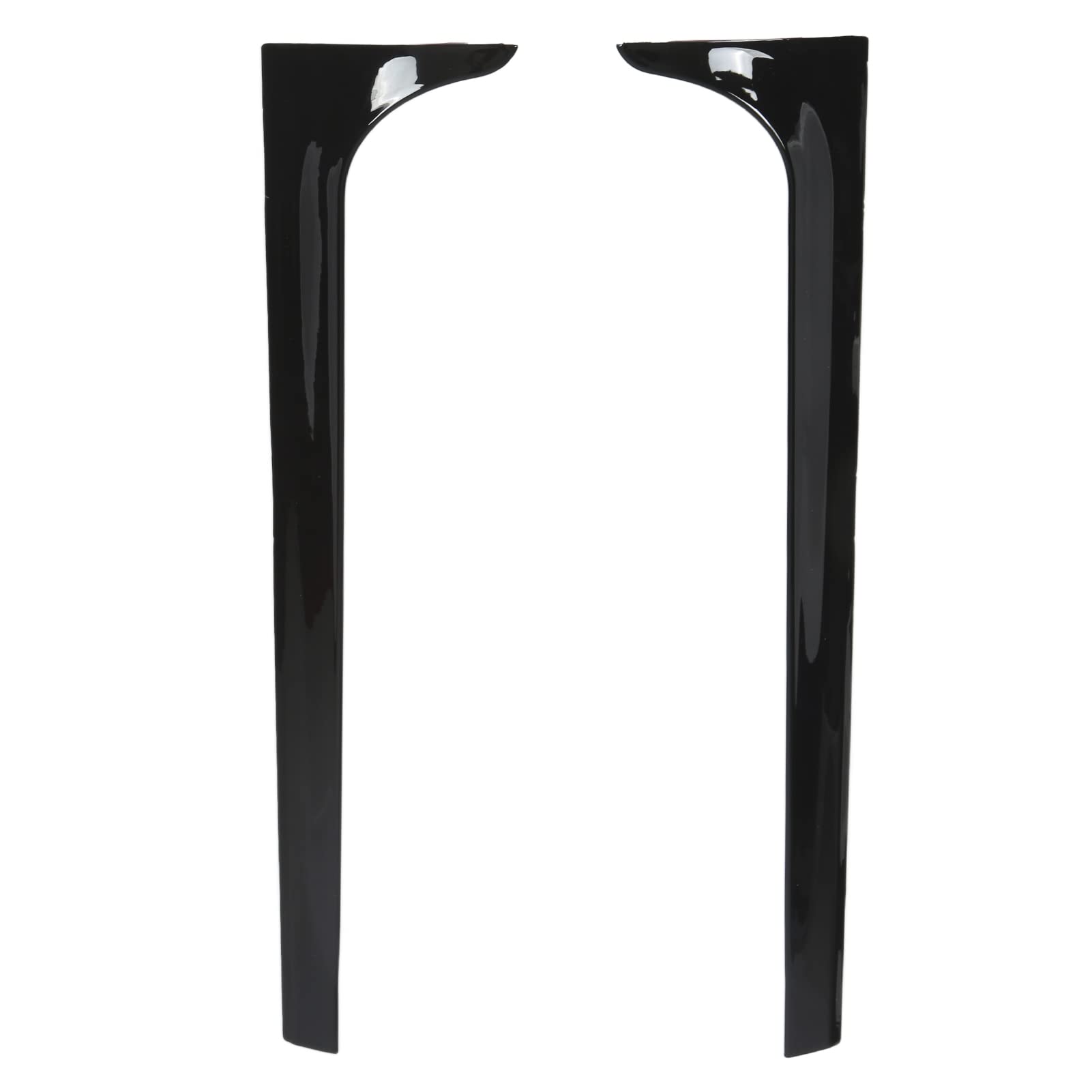 Gloss Black ABS Rear Window Side Spoiler Wing - 1 Pair Left & Right Beveled Trims for MK6 2018+ | Car Styling & Aerodynamic Upgrade | Perfect for Sedans & Hatchbacks
