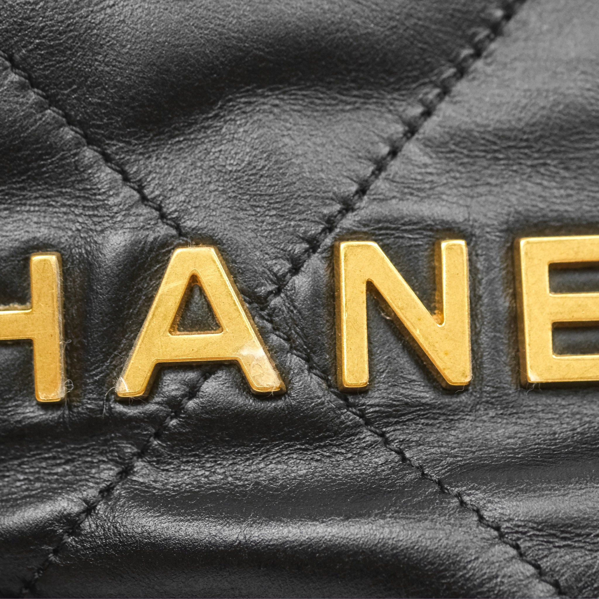Chanel 22 Medium Backpack Quilted Black Shiny Calfskin with Aged Gold Hardware - Luxury Designer Handbag for Women, Perfect for Work, Travel & Everyday Use