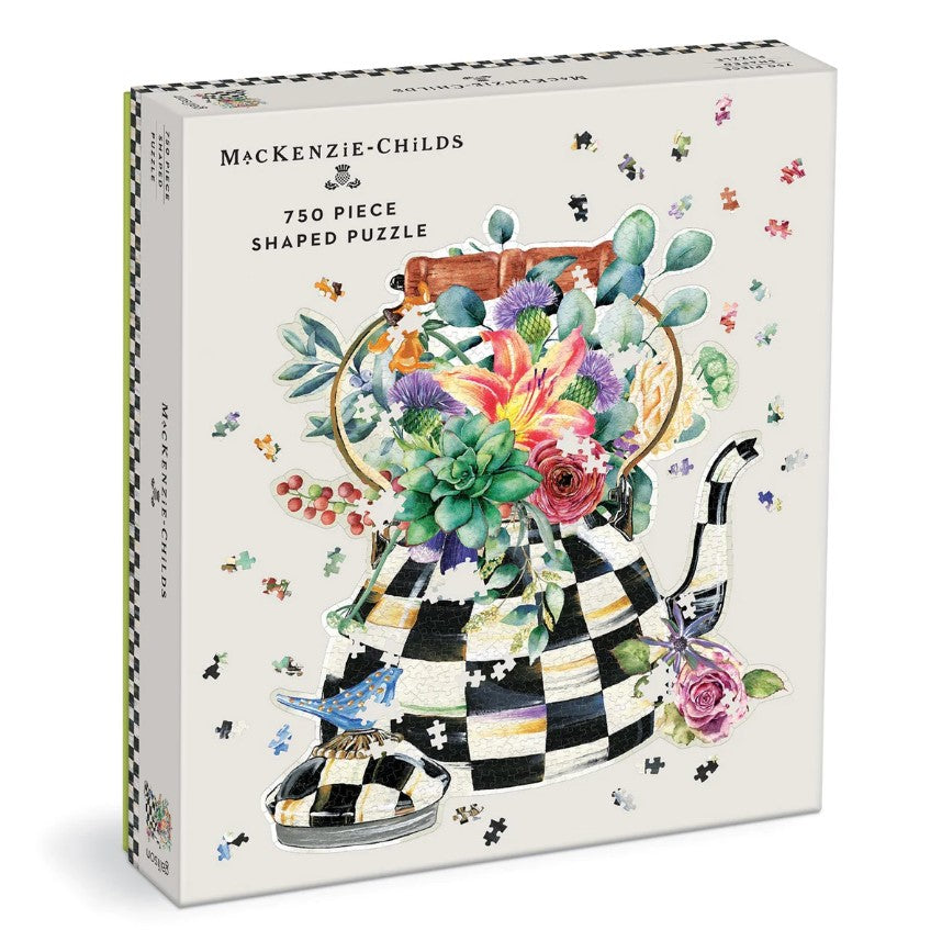 Blooming Kettle Shaped Puzzle - 500 Piece Floral Tea Pot Jigsaw Puzzle for Adults - Relaxing Home Decor & Gift Idea for Tea Lovers - Perfect for Family Game Nights and Stress Relief Activities
