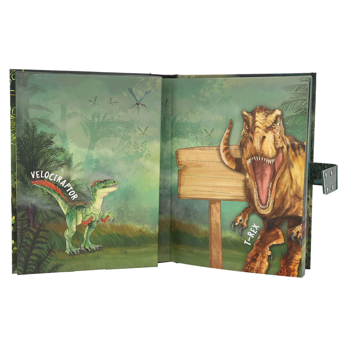 Dino World Interactive Sound Diary with Lock & Code - Perfect for Kids' Secret Journaling & Creative Writing
