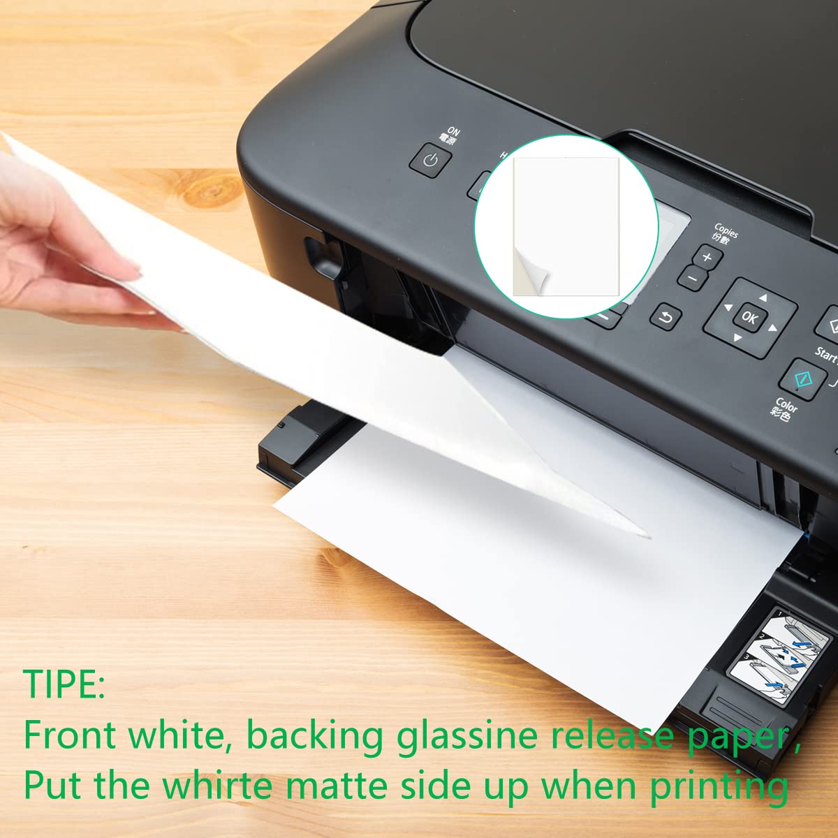 Coopaty Full Sheet Shipping Address Labels for Laser & Inkjet Printers - 8.5