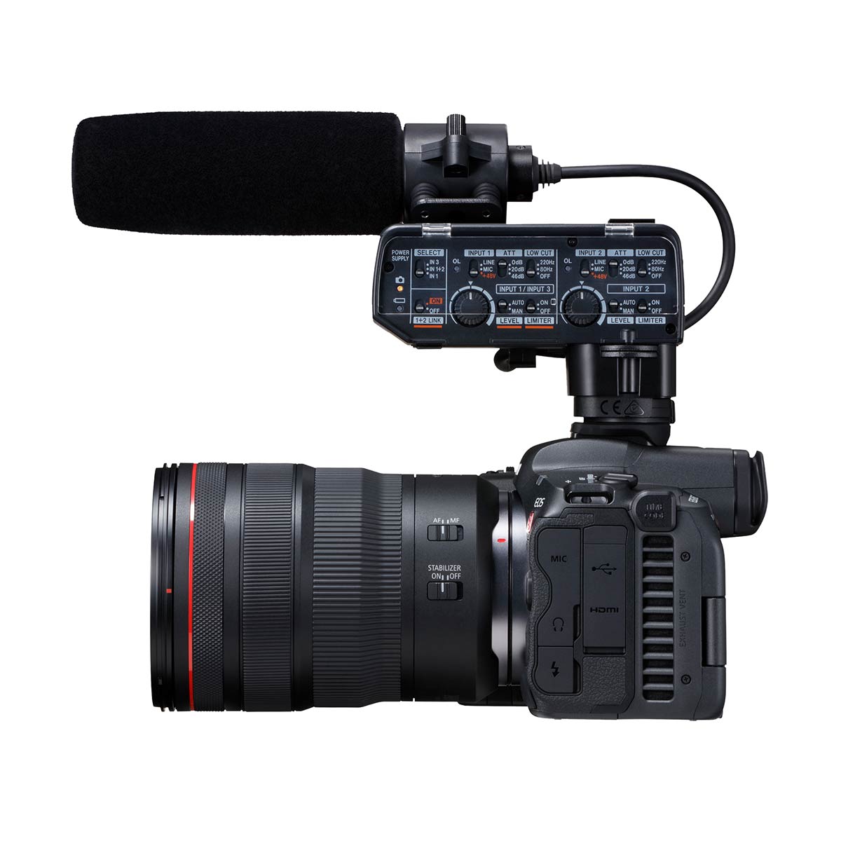 Canon EOS R5 C Mirrorless Cinema Camera with RF 24-105mm f/4L Lens - Professional 8K Video & Photography for Filmmaking, Vlogging, and Studio Production