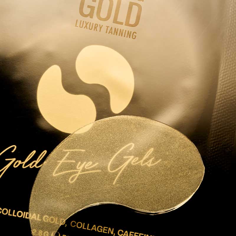 Dripping Gold Eye Gels for Dark Circles & Puffiness - Hydrating Under Eye Patches for Brightening & Anti-Aging - Perfect for Night Routine & Travel Skincare