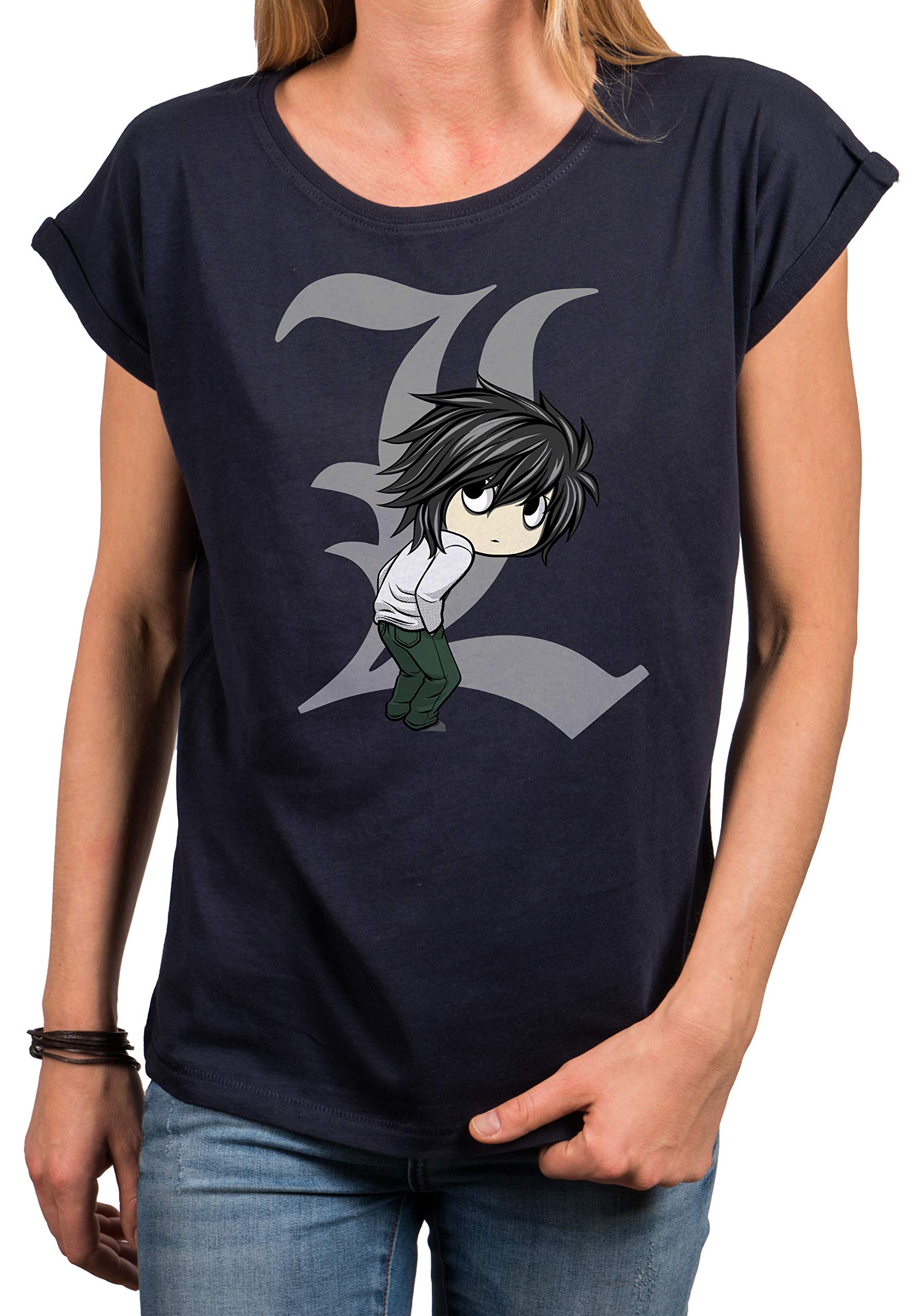 MAKAYA Women's Anime Graphic T-Shirt - Death Note Ryuk Manga Short Sleeve Top | Casual Wear, Cosplay, Anime Convention Outfit